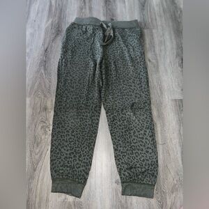 Thread & Supply - Green Animal Print Sweatpants